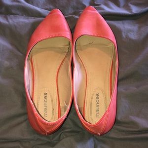 Maurice’s orange flats with gold trim.